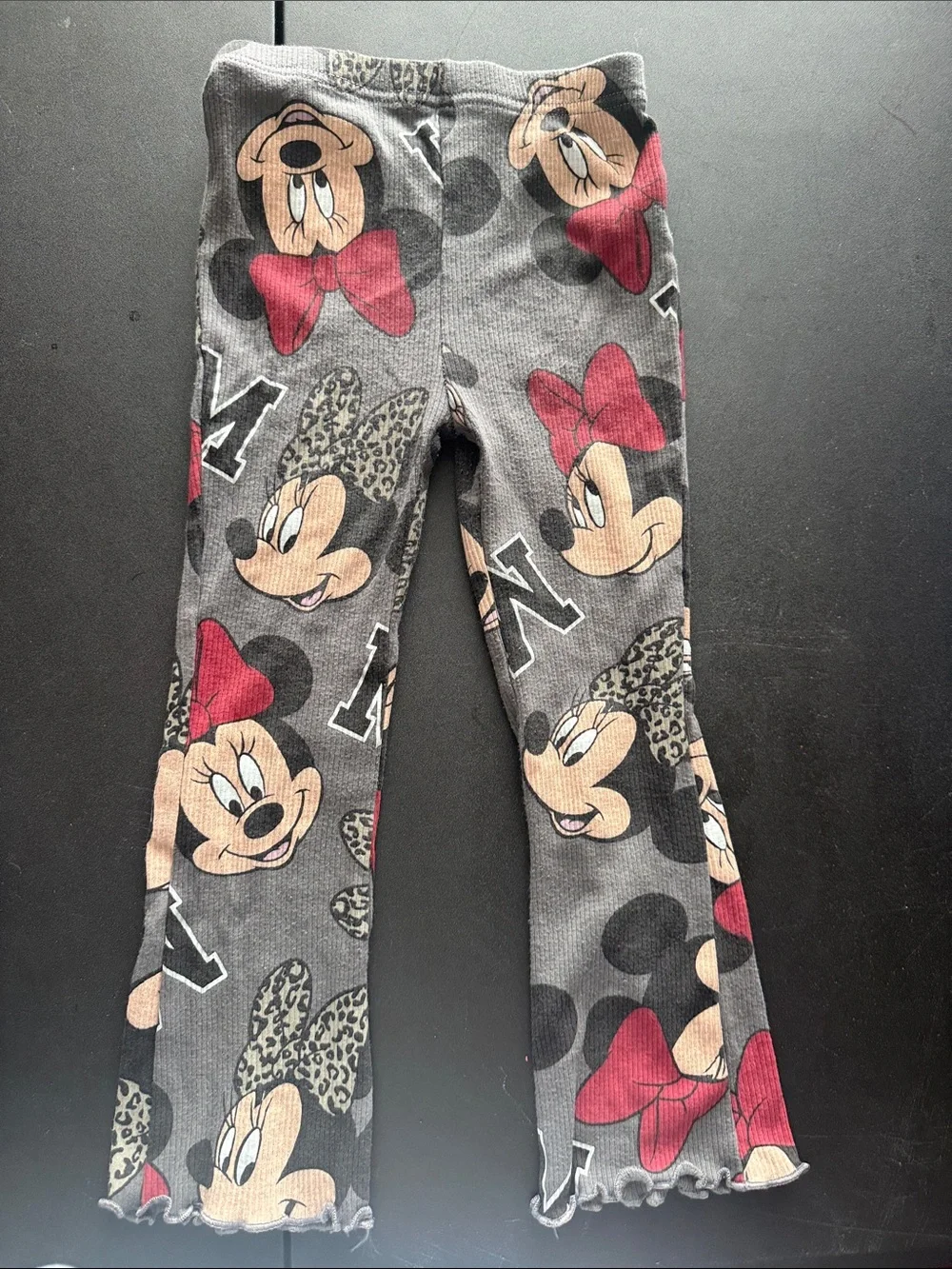 Disney Minnie Mouse Gray with Red Trim Kids Pullover